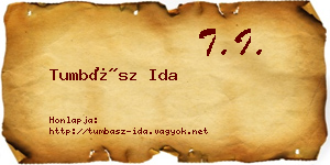 Tumbász Ida névjegykártya