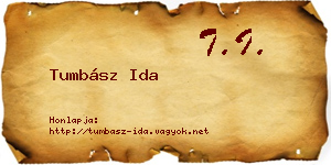 Tumbász Ida névjegykártya